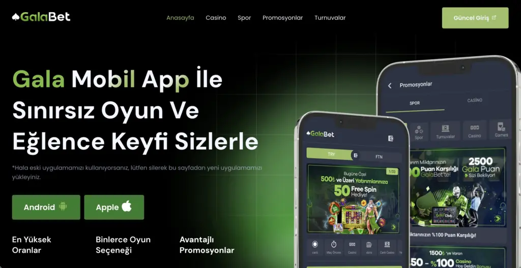 Galabet mobil giriş